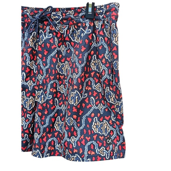 Outerknown Nomadic Volley Shorts Mens Large Hybrid Unlined Swim Trunks Printed - Picture 11 of 15